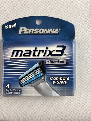 Matrix3 Titanium Triple Blade Refill Cartridges Blades 4 Ct LAST ONES
