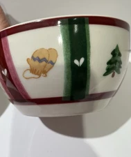 Set of 2 PFALTZGRAFF Snow Bear 5" Diameter Soup/Cereal Bowls Holiday Winter Snow
