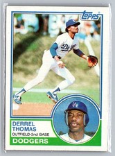 1983 Topps #748 Derrel Thomas