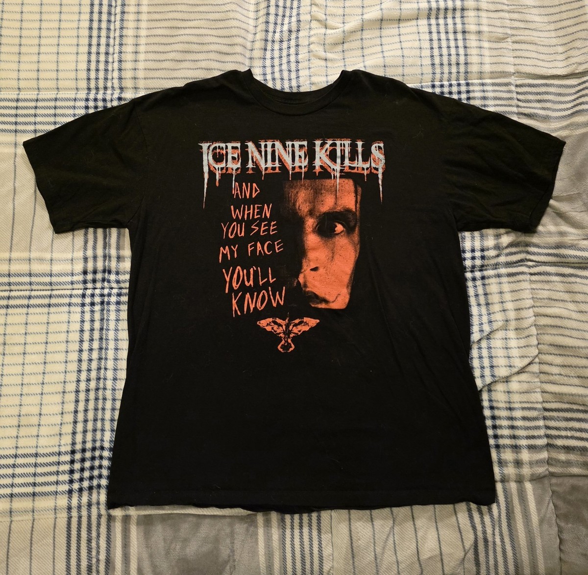 Ice Nine Kills x The Crow Metalcore Band Graphic T Shirt Black