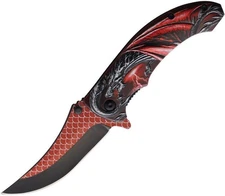 New ElitEdge Dragon Linerlock A/O Red 10-A56RD