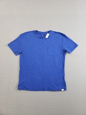 Gap Boy T Shirt Blue 100 Cotton Short Sleeve Crew Neck Basic Tee Relaxed Fit