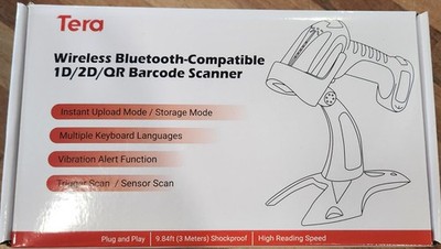 Tera Pro (Extreme Performance) Wireless Barcode Scanner 2D QR 1D Green