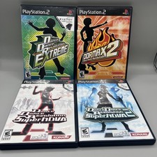 Lot Playstation 2 Dance Dance Revolution Supernova 1 & 2, Extreme, DDR Max 2