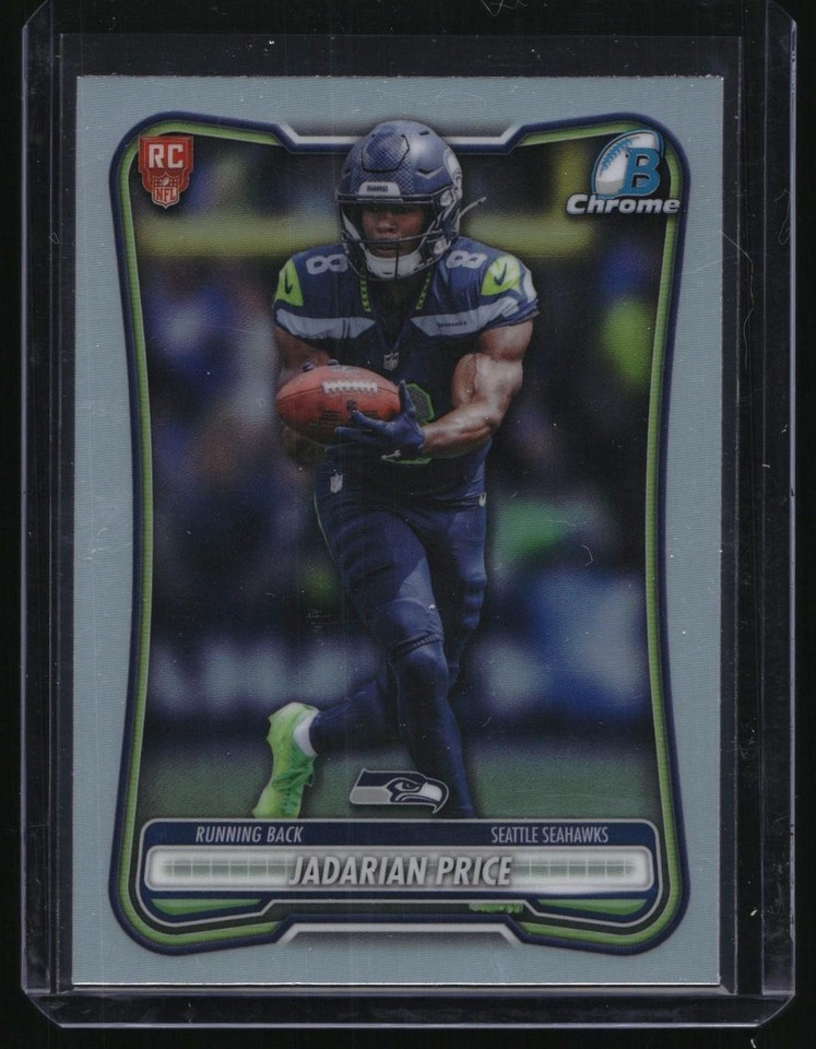 2026 Bowman Chrome Jadarian Price Red Logo Variation SP #BRR-28 Jadarian Price Red RC Logo Variation SP #BRR-28 Seahawks