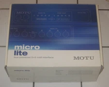 MOTU MICRO LITE USB BUS POWERED 5x5 MIDI INTERFACE WITH ORIG BOX