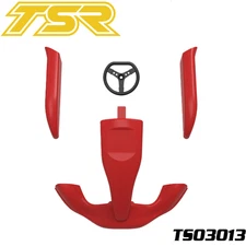Team Saxo TS03013-RD Plastic Body Set Red GK-200 RC Go Kart Car Parts