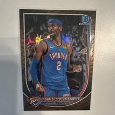 Shai Gilgeous-Alexander MVP Reptilian Refractor #BCV 106 2025 Bowman Chrome