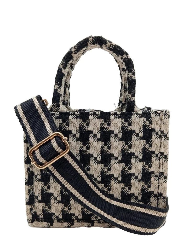 H&M Sac bandoulière Petit Dames Sac blanc cassé-noir style décontracté - Photo 1/4