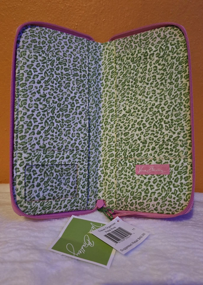 Vera Bradley Organizador de Viaje Rosa Pétalo Nuevo Con Etiquetas Foto 2 de 3
