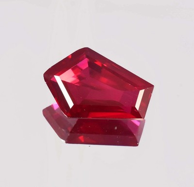 Natural Burmese Red Ruby 30 Ct Fancy Cut Certified Loose Gemstone + Free Gift
