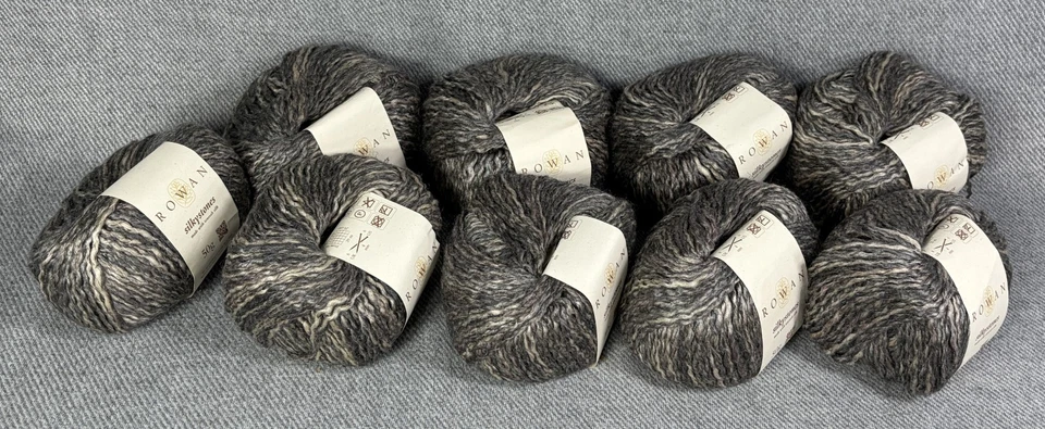 Rowan Silkystones Toussah Seidengarn Pampa 9 Knäuel 50g 100m Italien