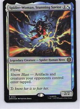 SPIDER-WOMAN STUNNING SAVIOR 152 MARVEL'S SPIDER-MAN MAGIC THE GATHERING FOIL NM