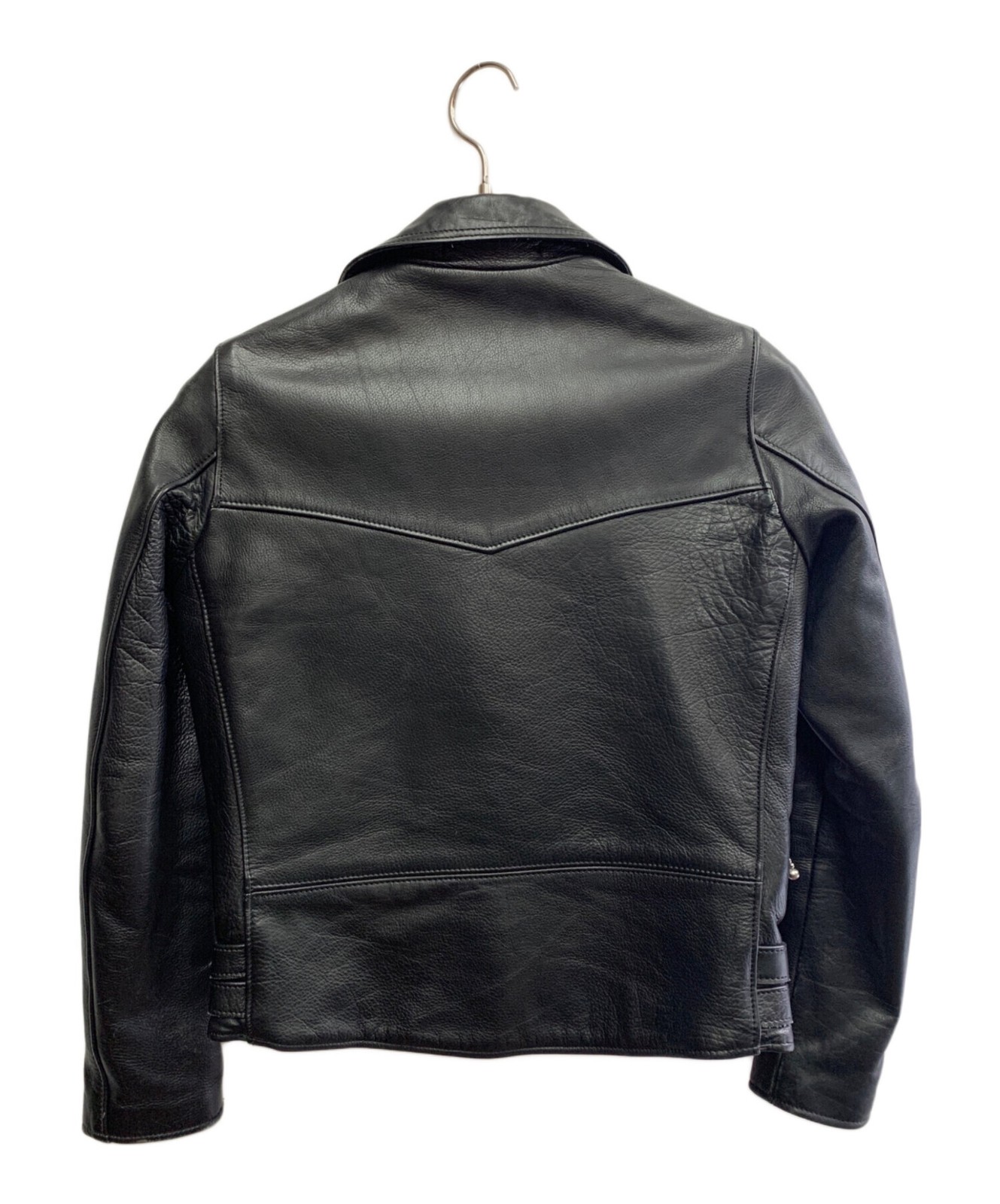 Maison de Reefur Leather Riders Jacket Men's Size 38 Black - second product detail image