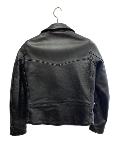 Maison de Reefur Leather Riders Jacket Men's Size 38 Black image 2