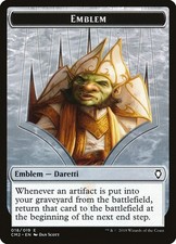 Emblem - Daretti, Scrap Savant - Normal NM MTG Commander Anthology Volume II