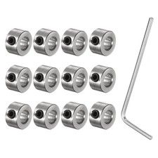 12Pcs Screw Shaft Collars 6mm ID Gear Stopper Wheel Collar with Hex Wrench