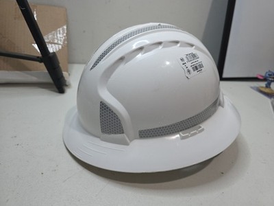 PIP Evolution Deluxe 6161 Full Brim Hard Hat, White, Non-Vented