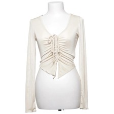 Forever 21, Crop Top, Größe: S, Beige, Einfarbig, Damen #xDy