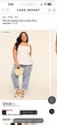 Lane Bryant Plus Size Satin Chino Ankle Pants Elastic Waist Blue Pull On 18 — photo 4