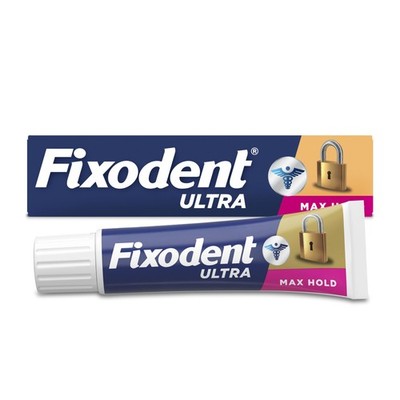 Fixodent Ultra Max Hold Prothesenkleber, 2,2 oz, Verpackung kann variieren