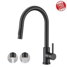 FORIOUS faucet matte black classic 2-mode pull down
