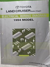 Toyota Land Cruiser Station Wagon Electrical Wiring Diagram Manual For 1994 Toyota Land Cruiser Station Wagon Electrical Wiring Diagram Manual For 1994