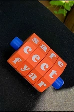 Ankyo Wooden Word Spinner Toy Ages 4+ STEM LEARNING