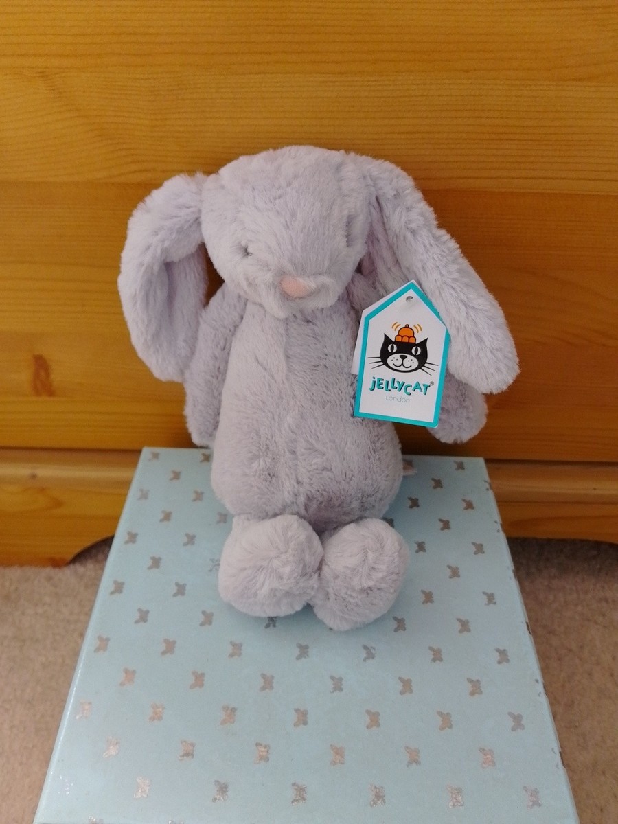 Jellycat Small Bashful Silver Brand New With