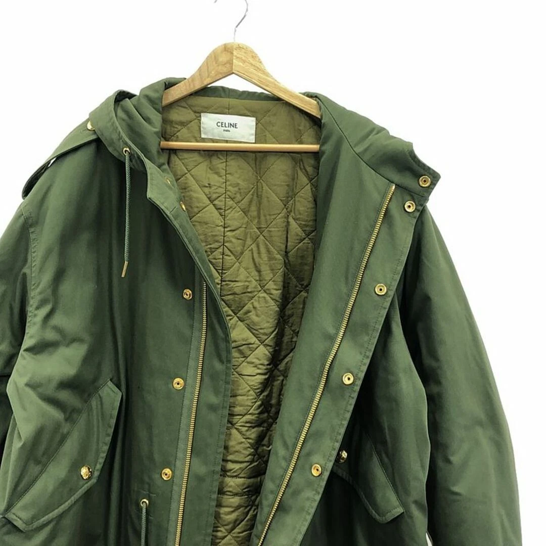 Celine Parka parco militare cotone tecnico 2023AW 40 kaki donna usato0
