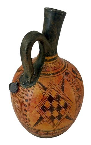 Museum Reproduction Greek Pottery 800 B.C. Geometrical Vase By G.Leinas - Picture 9 of 11