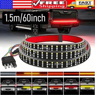 For Dodge Ram 1500 2500 6-Functions 60'' LED Truck Strip Rear Tailgate Light Bar