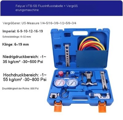Kältetechnik-Werkzeugkombination Kältemittelmessgerät-Kombination Rohrspreizer