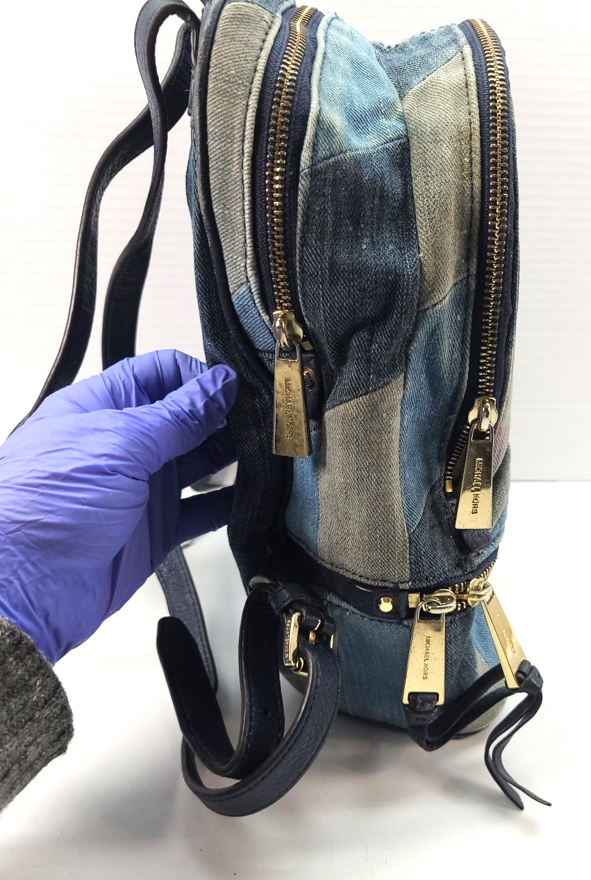 Michael Kors Rhea Small Patchwork Denim Backpack … - image 14