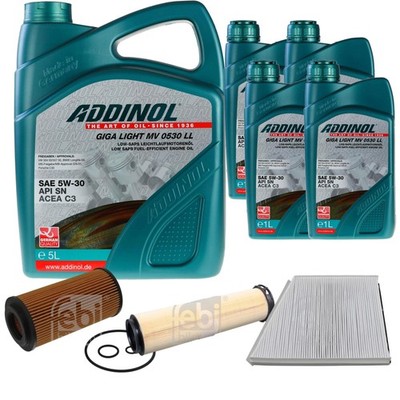 FEBI Inspektionspaket 9L ADDINOL GIGA LIGHT MV 0530 LL für Mercedes-Benz