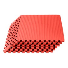 3/4 Inch Thick Martial Arts EVA Foam Exercise Mat, Tatami Pattern, Interlocki...