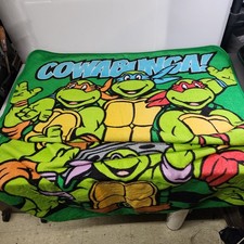 TMNT Cowabunga Teenage Mutant Ninja Turtles Nickelodeon Fleece Blanket 42"x52"
