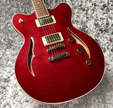 Hofner HCT-VTH-SP "Verythin" Transparent Red 2023 Electric Guitar