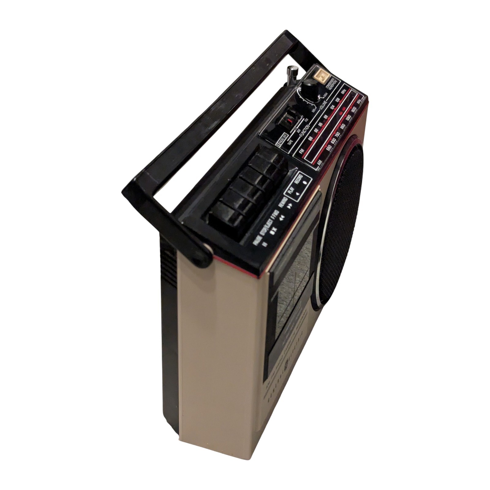 Vtg Radio GE General Electric AM/FM Cassette Tape Player Recorder Boombox 3-5244