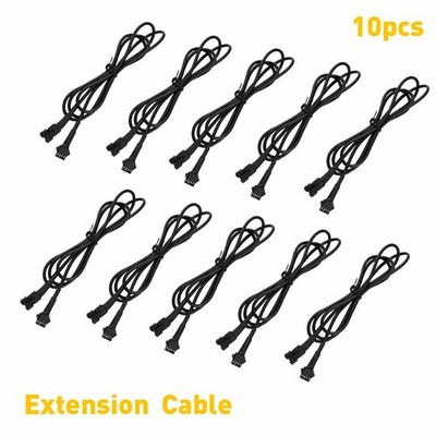 10x 4Pin Wire Extension Cable For Connector RGB LED Strip Rock Lights Glow 4.9FT