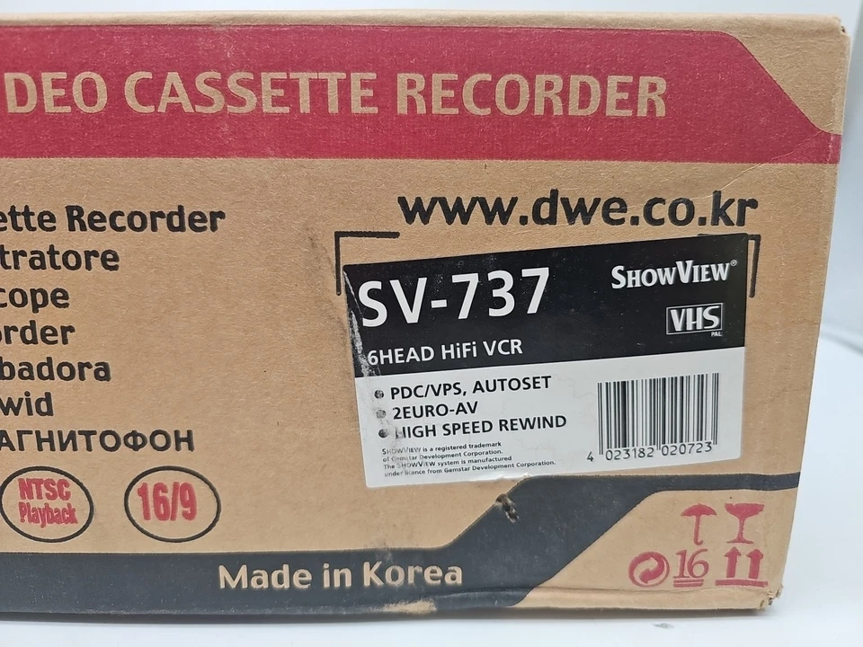 Daewoo SV-737 VHS 6-Kopf Videorecorder Hi-Fi Stereo Neu - Bild 3 von 4