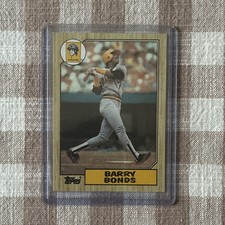 1987 Topps #320 Barry Bonds – Rookie Card – Pittsburgh Pirates Hall of Famer . rookie card picture