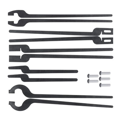 Five Types DIY Rapid Tongs Bundle Kit with Rivets For Beginners or Blacksmith