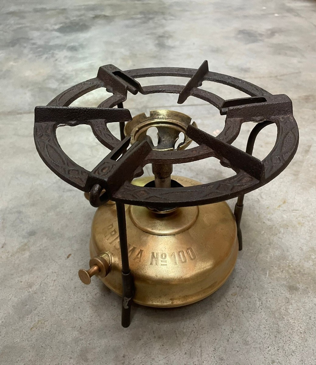 Old Vintage Prisma No.100 Kerosene Pressure Brass Camping Stove