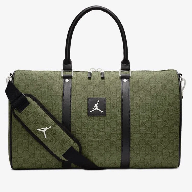 Jordan Monogram Olive Duffle Bag MA0759-EF9 Brand New | eBay