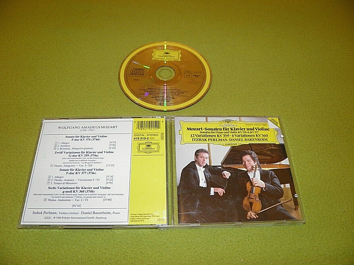 Mozart - Sonatas KV 376, 377, 359, 360 / Barenboim / Perlman