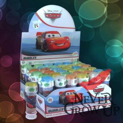 DULCOP Disney's Cars Boys Girls Bubble Blowing Tubs Childrens Party Bag Filler Toys