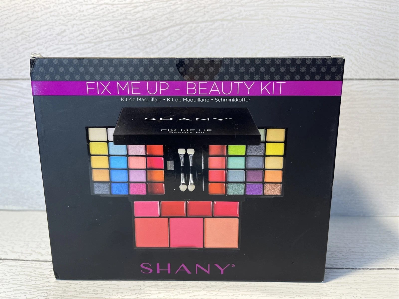 SHANY 'Fix Me Up' Makeup Kit- Eye Shadows, Lip Colors, Blushes, and Applicators