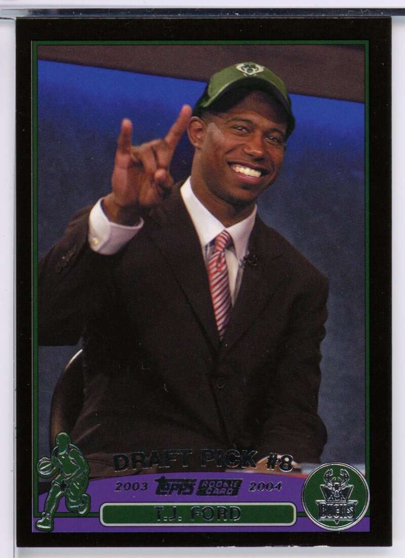 T.J. Ford Rookie Card 2003-04 Topps Black #228 | eBay