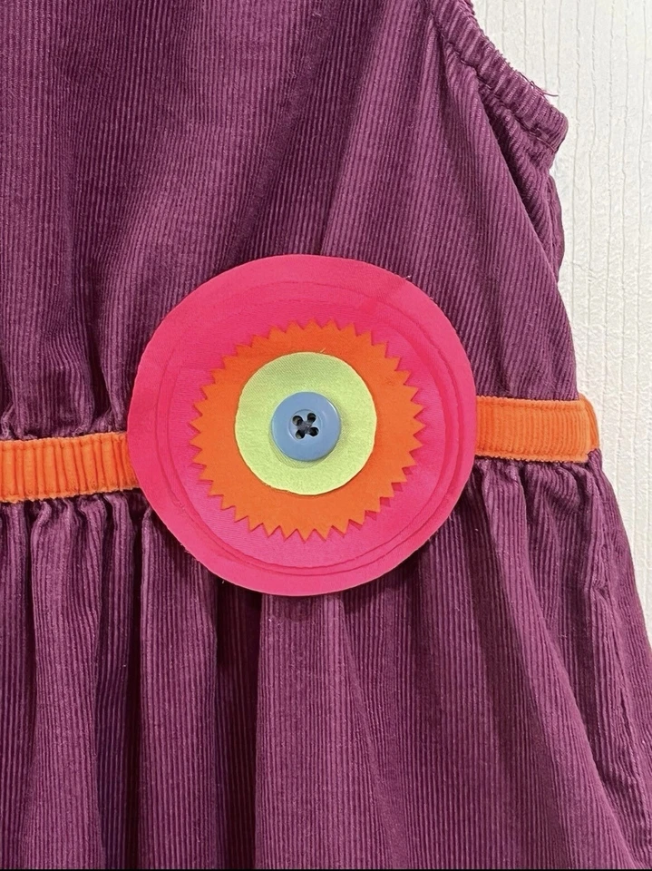 Genuine Kids from OshKosh Plum Dress with Flower Accent 4T - Image 4 of 4